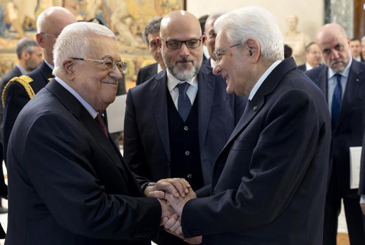 Mattarella riceve Mahmoud Abbas: "Subito due Stati due popoli"