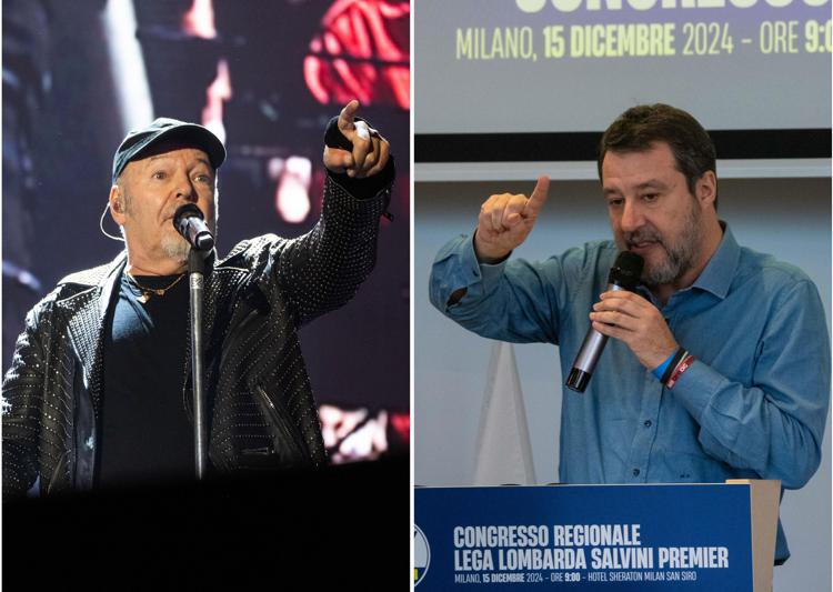 Vasco Rossi e Matteo Salvini