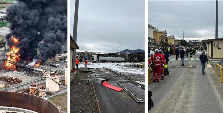 Immagini della tragedia di Calenzano