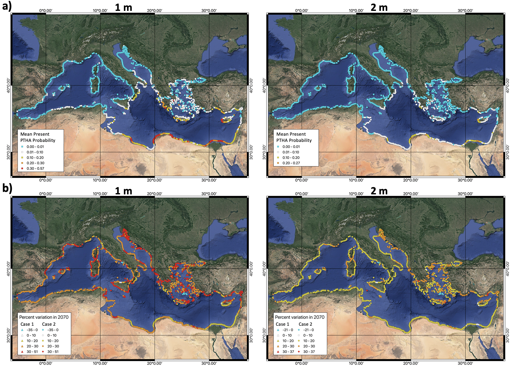 Tsunami risk on the Mediterranean coasts, climate warming amplifies the danger