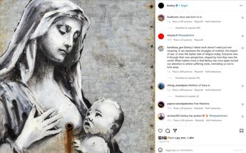 L’ultimo lavoro di Banksy, una Madonna con bambino ma non se ne conosce l’ubicazione