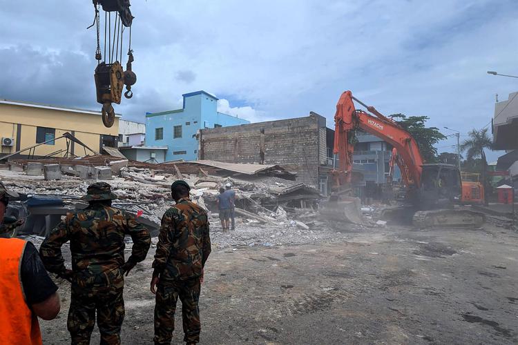 Macerie a Vanuatu dopo il terremoto - Afp