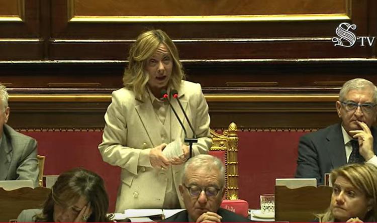 Meloni in Senato: 