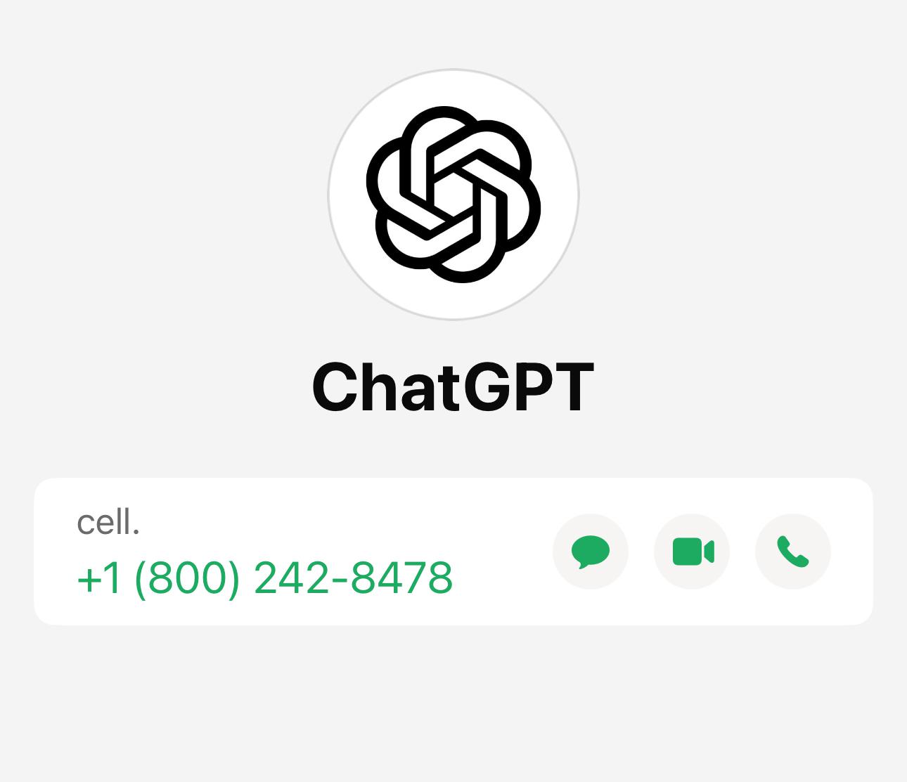 Chatgpt also on Whatsapp, the number to save to chat with the AI