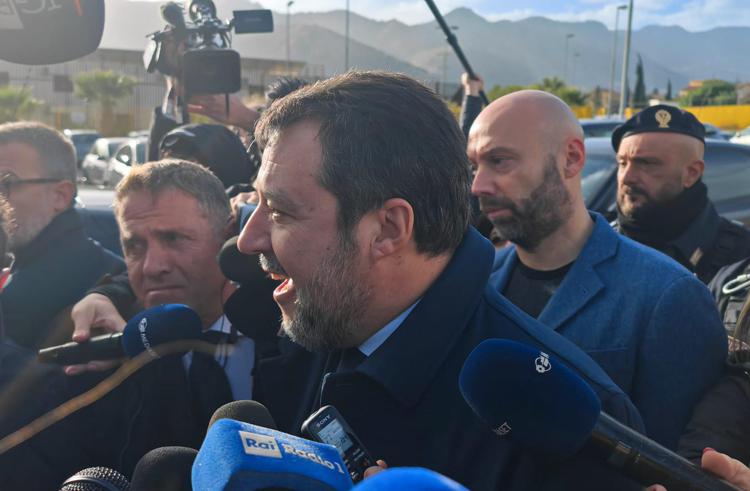 Open Arms, Matteo Salvini a Palermo - Adnkronos