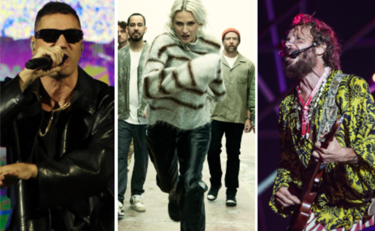 Marracash, Linkin Park e Jovanotti - (Fotogramma/Ipa)