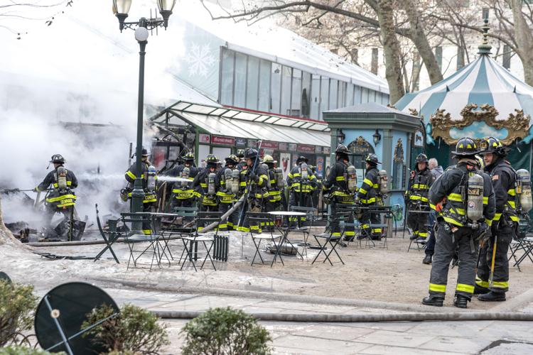 I vigili del Fuoco a Bryant Park - Agenzia Fotogramma / Ipa