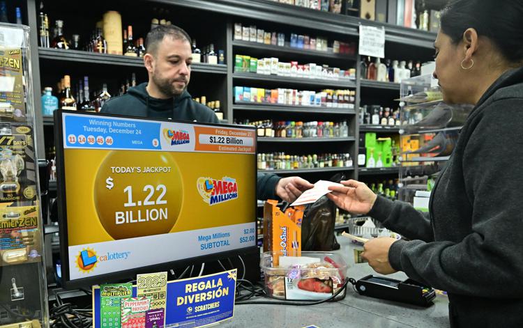 Un biglietto della lotteria Mega Millions