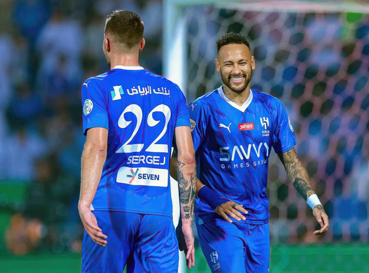 Sergej Milinkovic-Savic e Neymar all'Al Hilal - Fotogramma