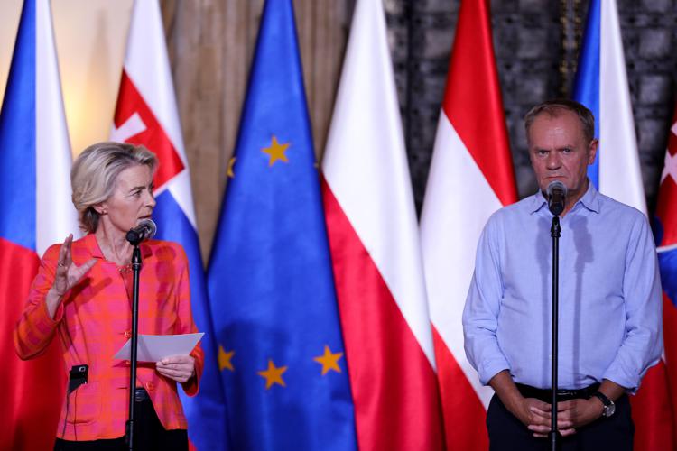 Ursula von der Leyen e Donald Tusk - (Fotogramma)