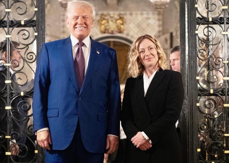 Trump e Giorgia Meloni a Mar-a-Lago