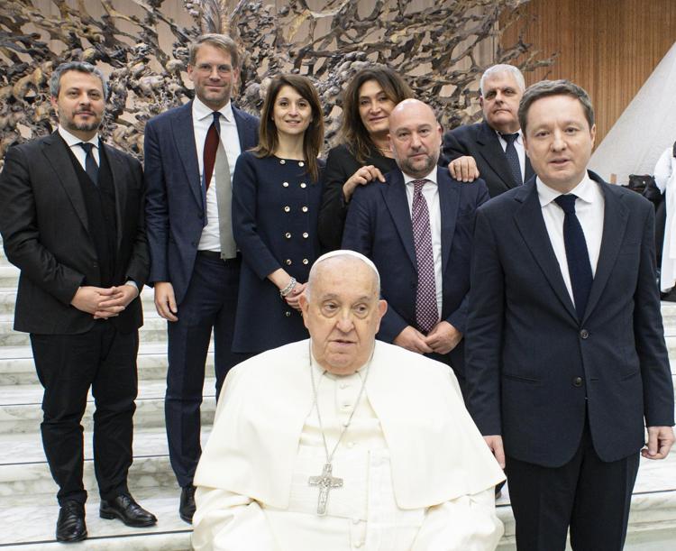 Andrea Ceccherini incontra Papa Francesco