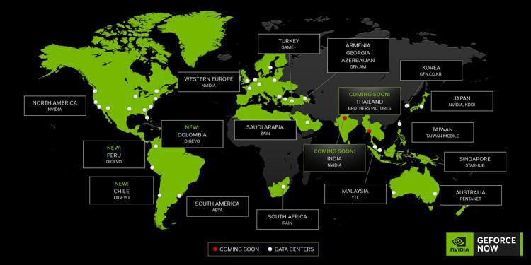 Nvidia GeForce NOW si espande: Steam Deck, VR e data center RTX in India