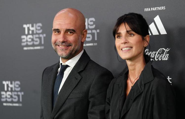 Pep Guardiola e Cristina Serra - Fotogramma/IPA