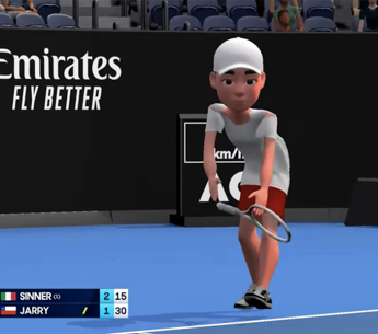 Australian Open 2025, le dirette su YouTube sembrano una partita di Wii Sports