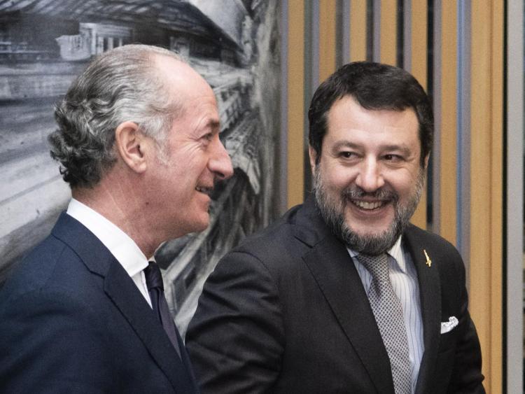 Luca Zaia e Matteo Salvini - Fotogramma