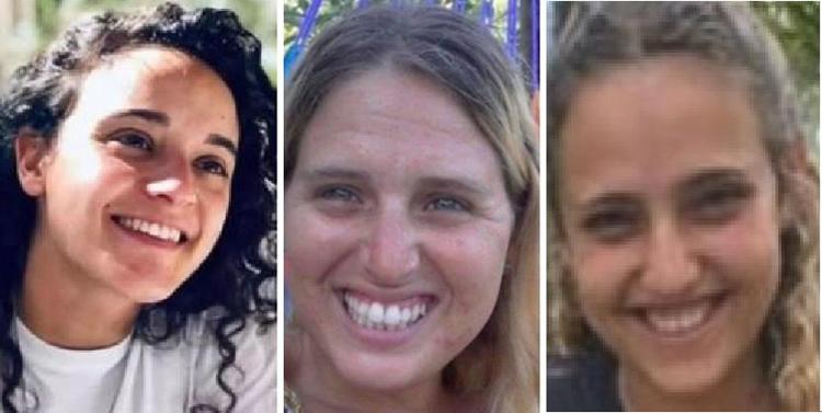 Le tre giovani israeliane liberate da Hamas