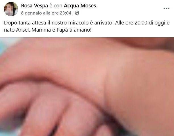 cosenza neonata rapitori post fb