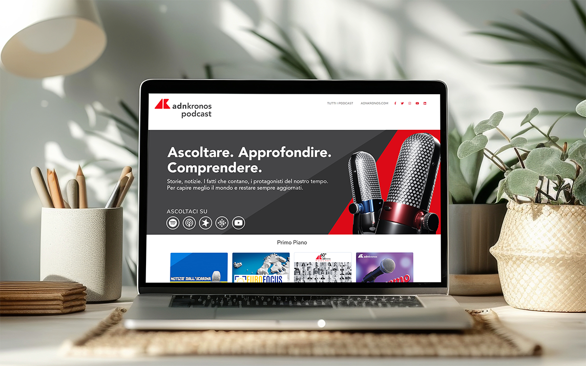 Editoria: Adnkronos lancia la nuova sezione podcast e si prepara a raccontare Sanremo