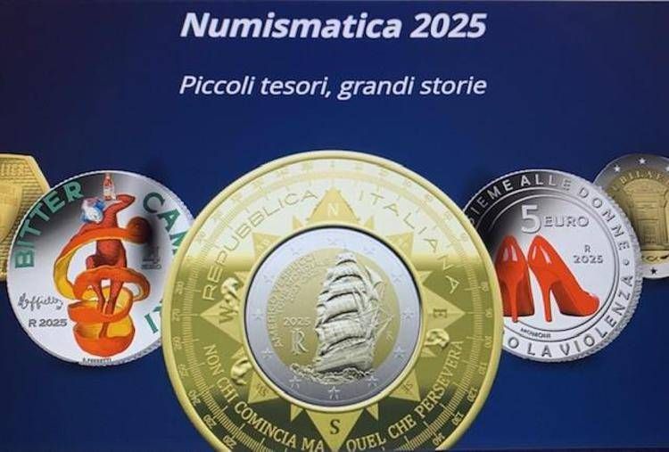 Mef, Michelangelo, Campari e Renato Zero in nuova collezione numismatica