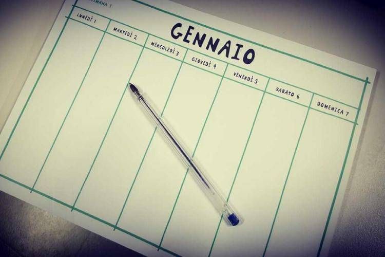 Un calendario