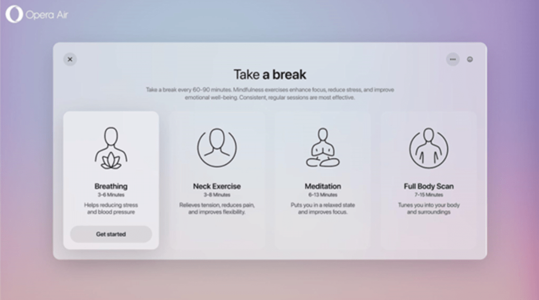 Opera Air, the browser that takes care of the digital well -being of users