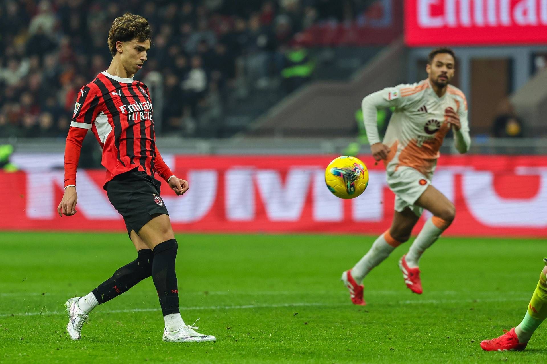 Milan-Rome 3-1 in the Italian Cup, double Abraham and goao by Joao Felix