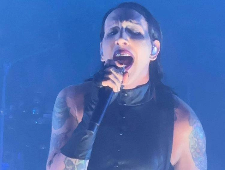 Marilyn Manson sul palco dell'Alcatraz (AdnKronos)