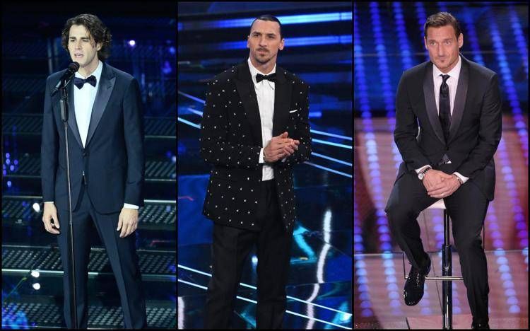 Tamberi, Ibrahimovic e Totti a Sanremo - Fotogramma/IPA