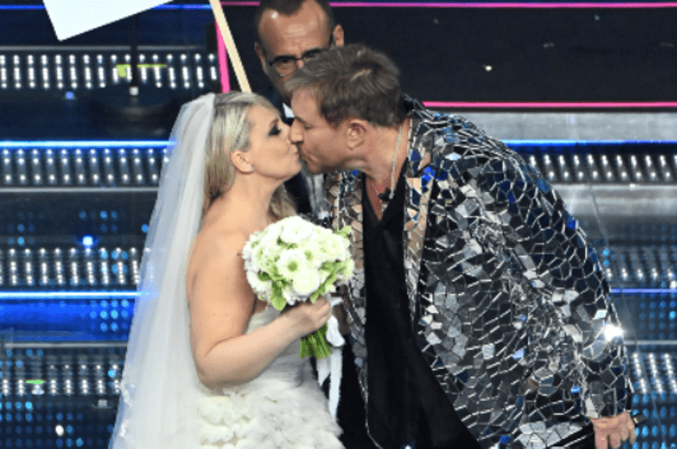 Katia Follesa e Simon Le Bon - Sanremo - Fotogramma/IPA