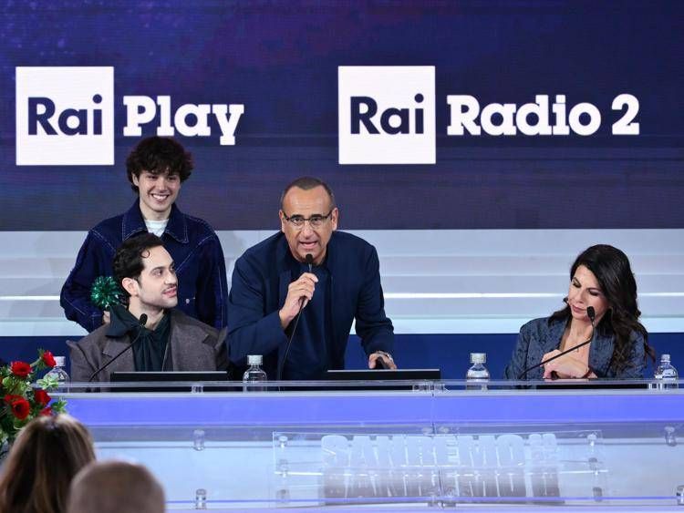 La conferenza stampa della quarta serata del festival - Ipa