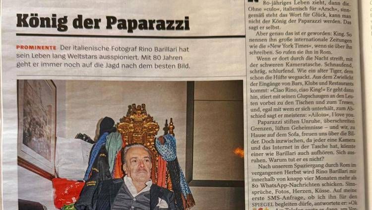 Rino Barillari sul 'Der Spiegel'