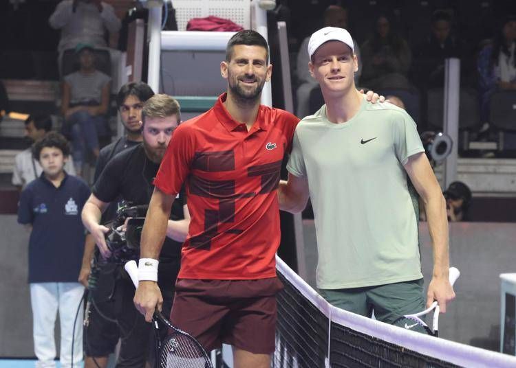 Novak Djokovic e Jannik Sinner - Ipa/Fotogramma