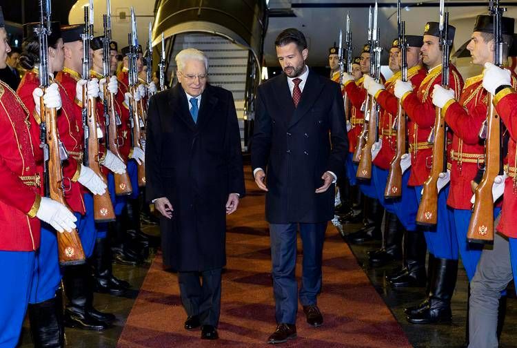 Il presidente della Repubblica, Sergio Mattarella,  e il presidente del Montenegro, Jakov Milatović (Foto Quirinale)