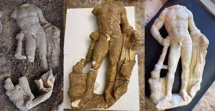 Scoperto Ercole della Valdelsa, statua romana di 1.700 anni fa