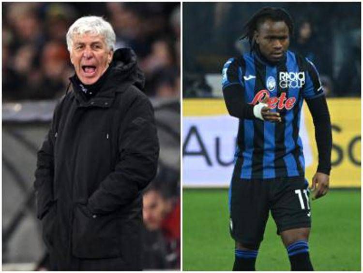 Gian Piero Gasperini e Ademola Lookman - Ipa/Fotogramma