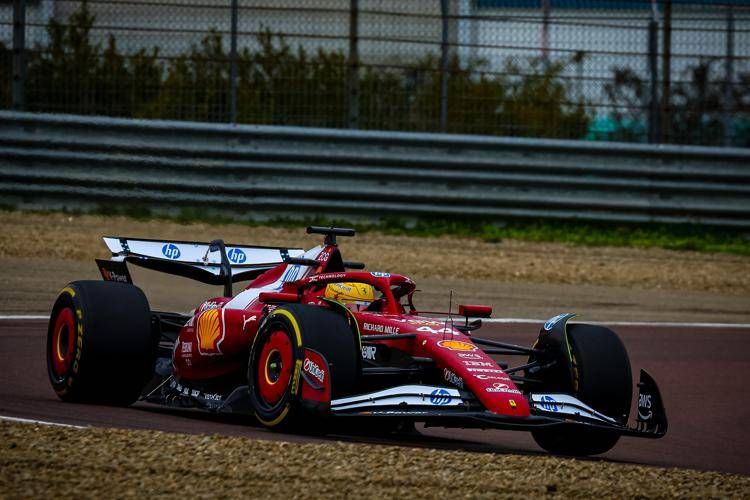 La Ferrari di Lewis Hamilton a Fiorano - Ipa/Fotogramma