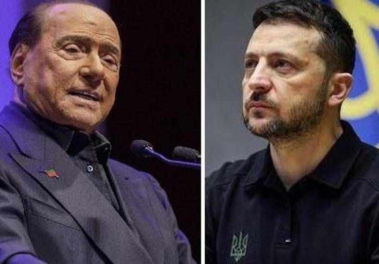 Silvio Berlusconi e Volodymyr Zelensky (Fotogramma/Ipa)