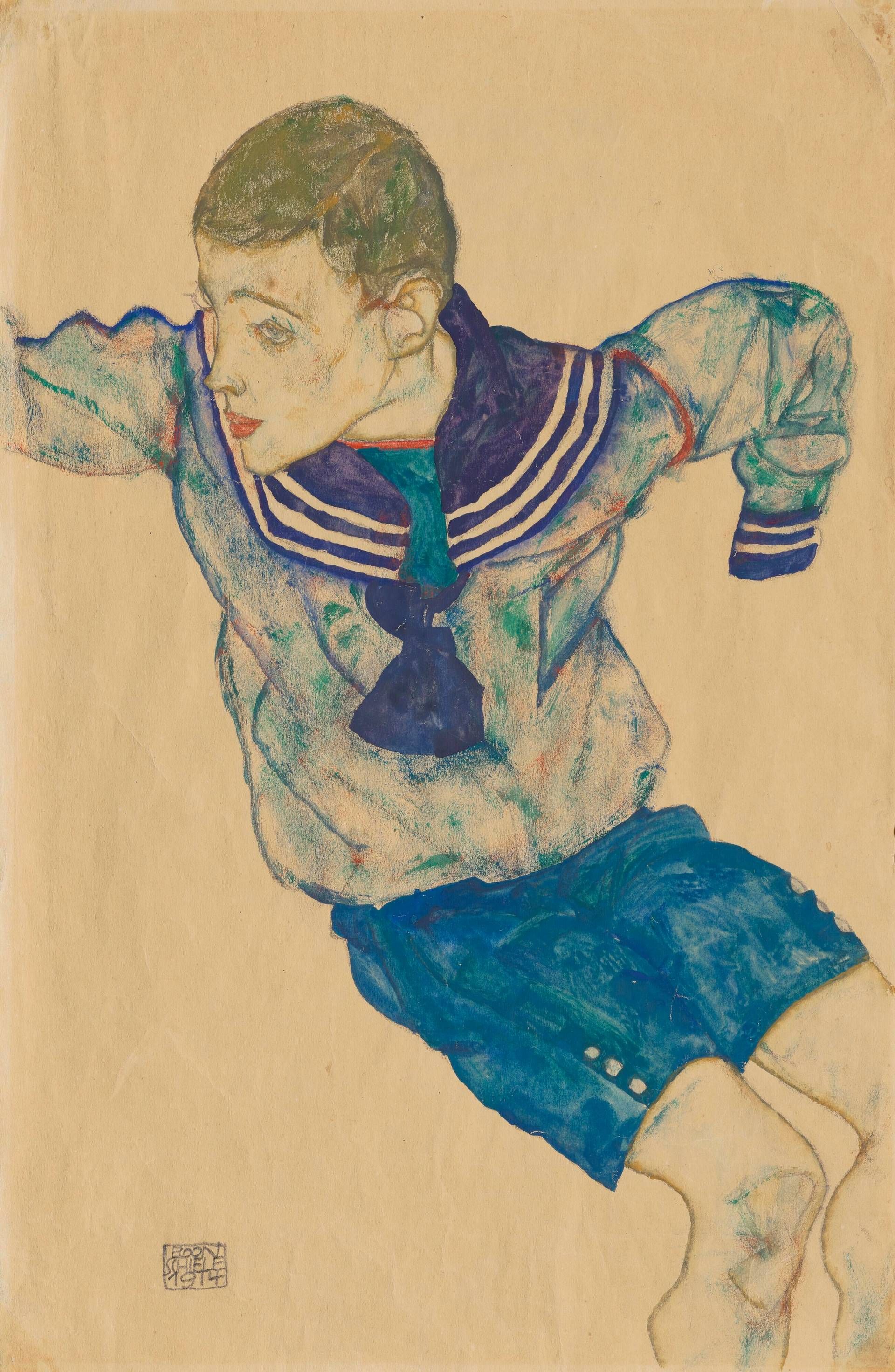 The watercolor auction of Egon Schiele sacked by the Nazis