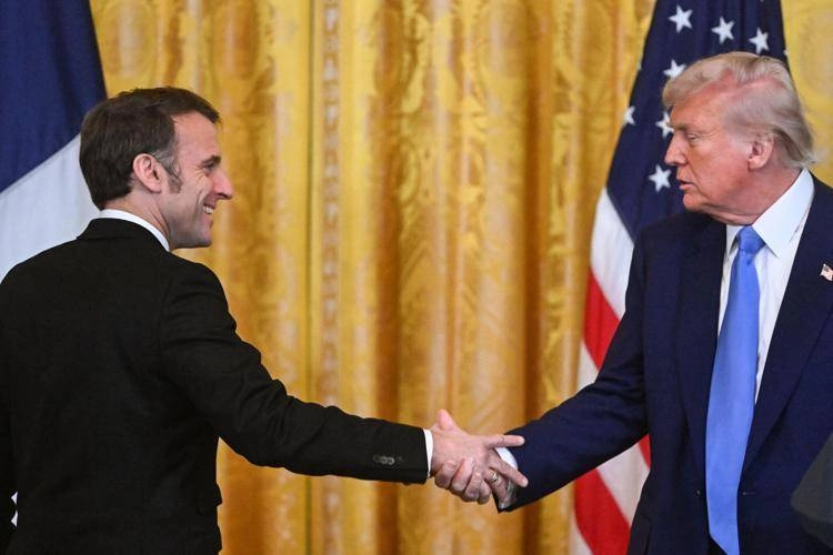 Emmanuel Macron e Donald Trump - (Afp)