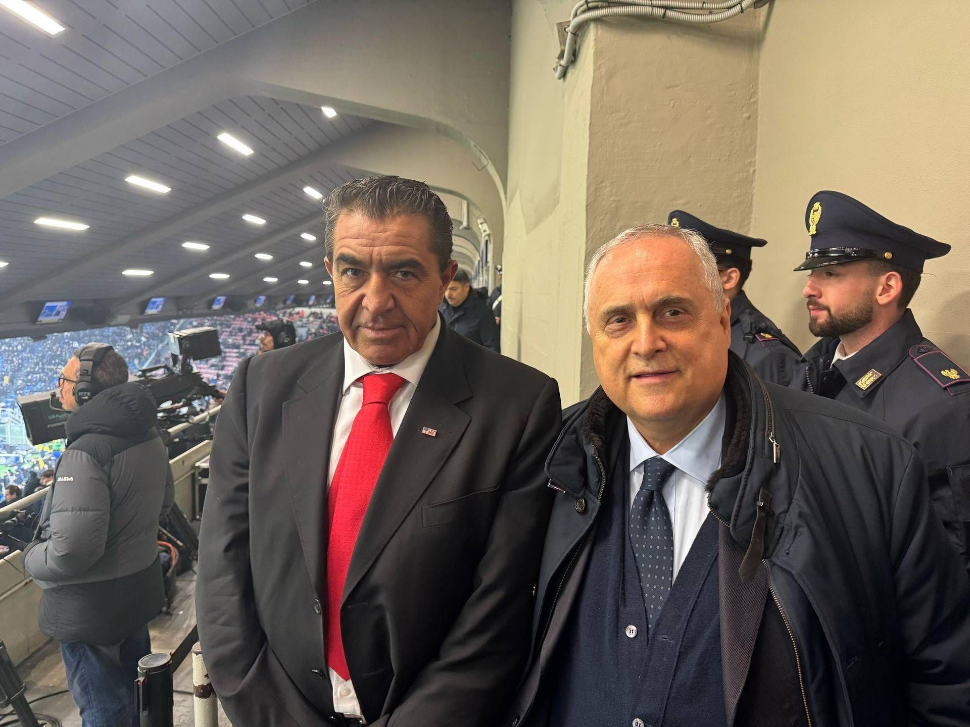 In San Siro in the stands with Lotito there is Zampollo, appointed by Trump Special Envoy for Italy