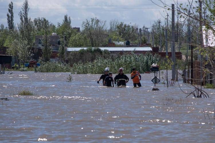 L'alluvione in Argentina (Afp)