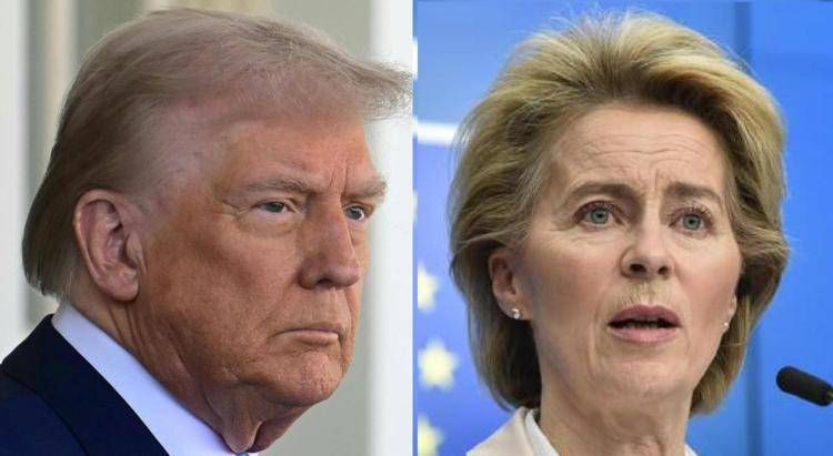 Donald Trump e Ursula von der Leyen (Afp)