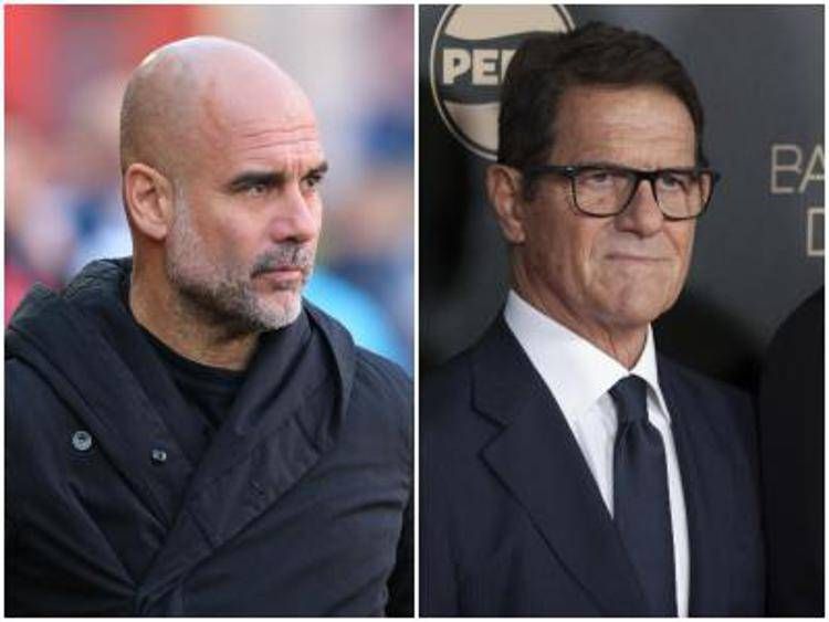 Pep Guardiola e Fabio Capello - Ipa/Fotogramma