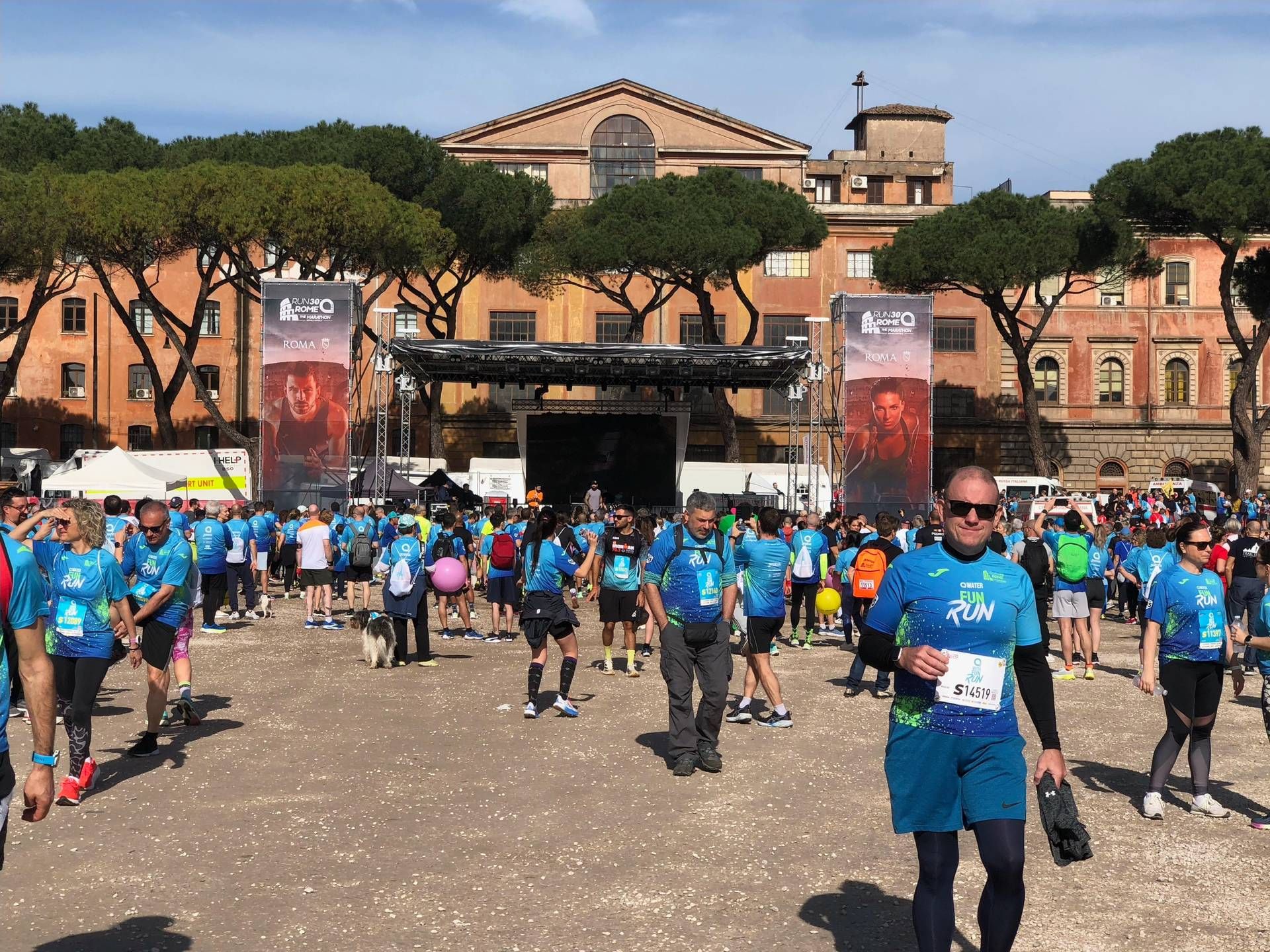 Marathon Rome, at the start ‘Acea Water Fun Run’, water marathon for families and children