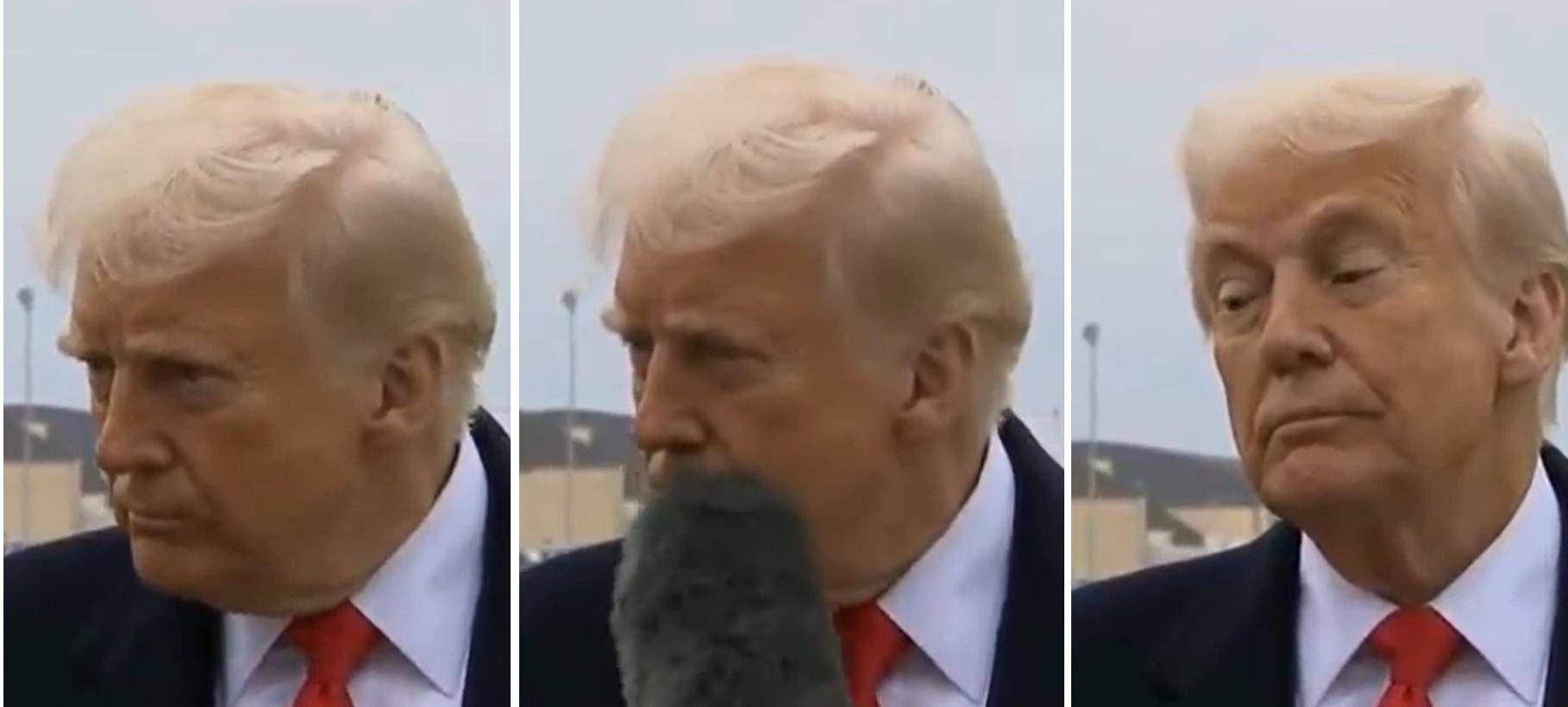 Trump hit by the microphone ‘in the teeth’ like Berlusconi, the video and the reaction