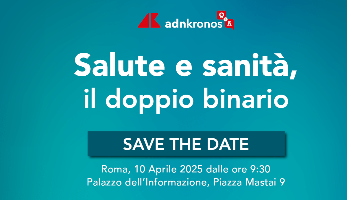 <div>Salute e sanità, il doppio binario: il 10 aprile evento Adnkronos Q&A</div>