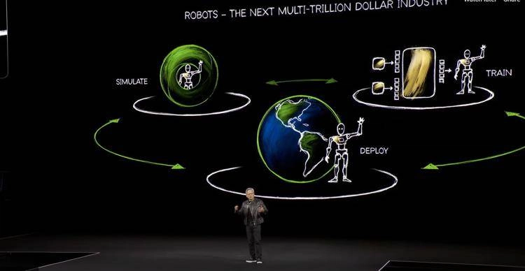 Jensen Huang al GTC 2025 - Robotica e AI, la nuova rivoluzione industriale