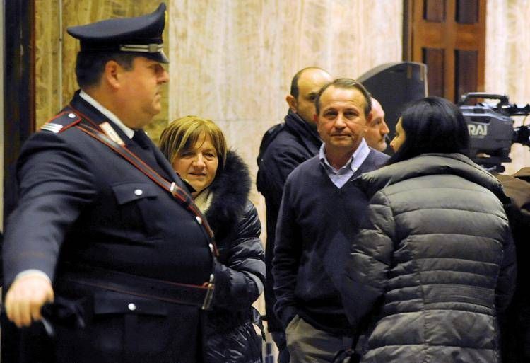 I genitori di Chiara Poggi in aula per il processo a Alberto Stasi - Fotogramma