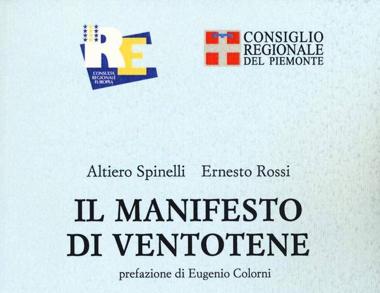 La copertina del  Manifesto di Ventotene